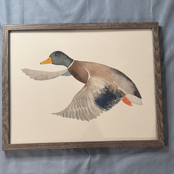 Framed Mallard Duck Watercolor Prints - Set of 2 - Picture 2 of 3